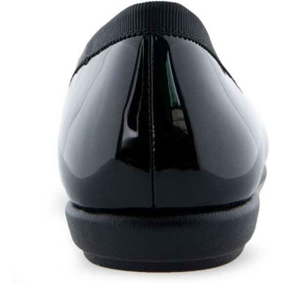 Aerosoles Women Navy Patent Synthetic Polyurethane Closed Slip On Ballet Flat - Picture 3 of 7